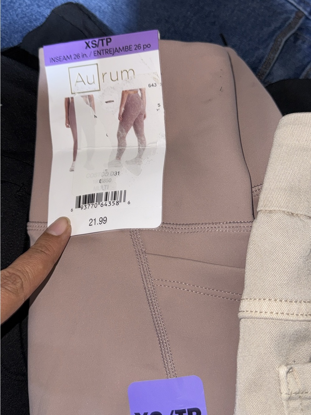 AUREUM High-Rise Leggings in Dusty Mauve